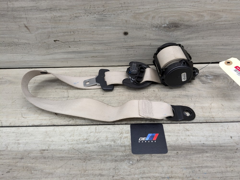 OEM BMW F15 X5 Left Rear Driver Side Beige Seat Belt Retractor 14-18  