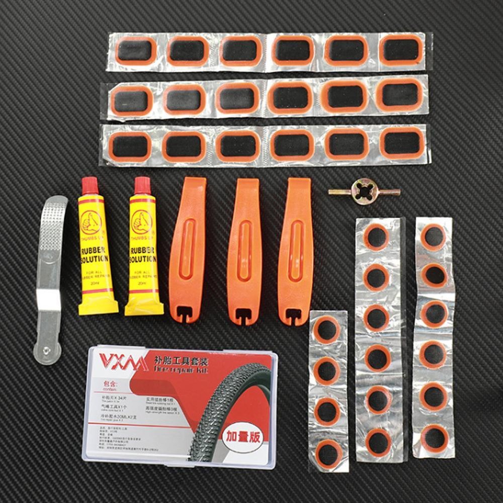 Bike Bicycle Flat Tire Repair Kit Tool Set Inner Tire Patch Repair Kit U1X2 с