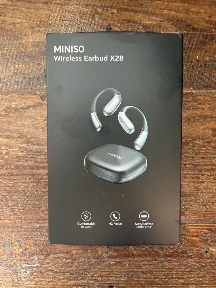 MINISO X28 OWS Open Ear Wireless Bluetooth Earbuds HIFI Sound Quality NEW Pink