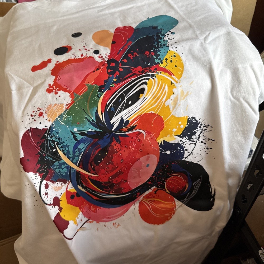 Graphic Abstract Art T-Shirt Large Cotton NEW Shipping Included-image