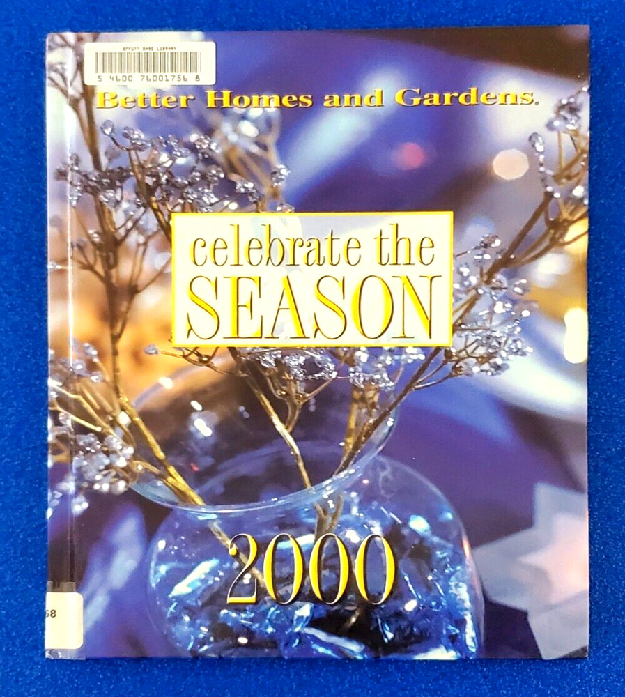 Better Homes And Gardens Celebrate The Season 2000 Hardcover Free Shipping