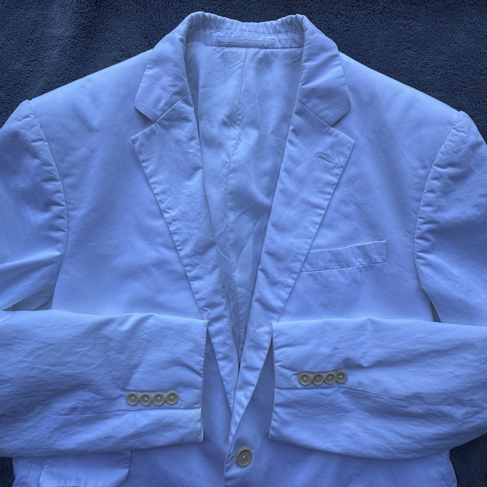 Ralph Lauren Blazer 44R Mens White Purple Label Made in Italy Sports Coat