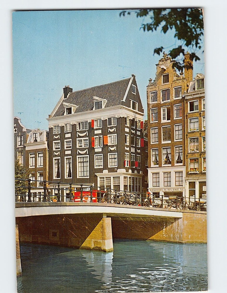 Postcard Singel Amsterdam Netherlands