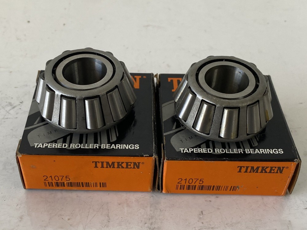 Lot Of 2 Timken 21075 Roller Bearing Cone NIB