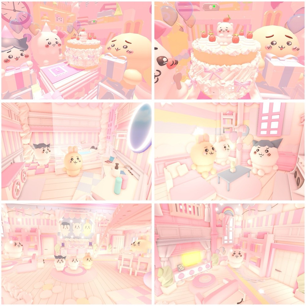 🍥🎂 Chiikawa Birthday Cute Aesthetic Kawaii Pastel Adopt Me House Home 🎂🍥