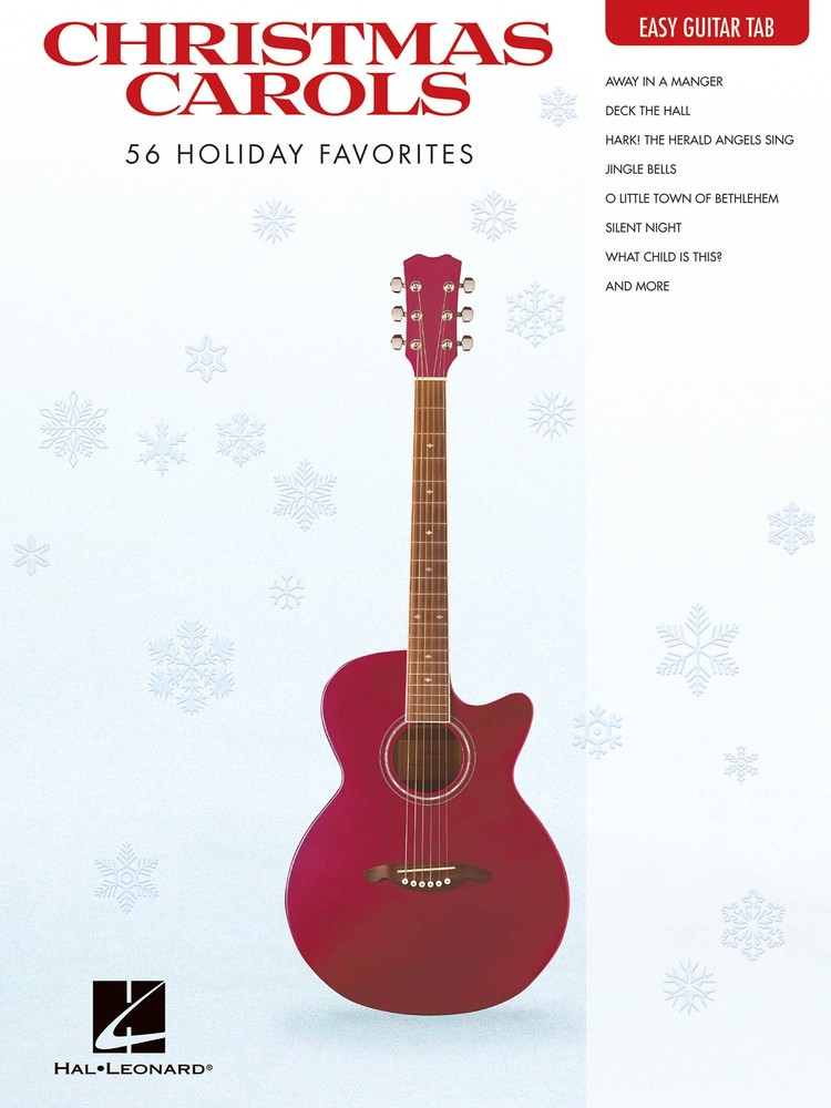 Christmas Carols 56 Holiday Favorites for Easy Guitar Tab Sheet Music Book