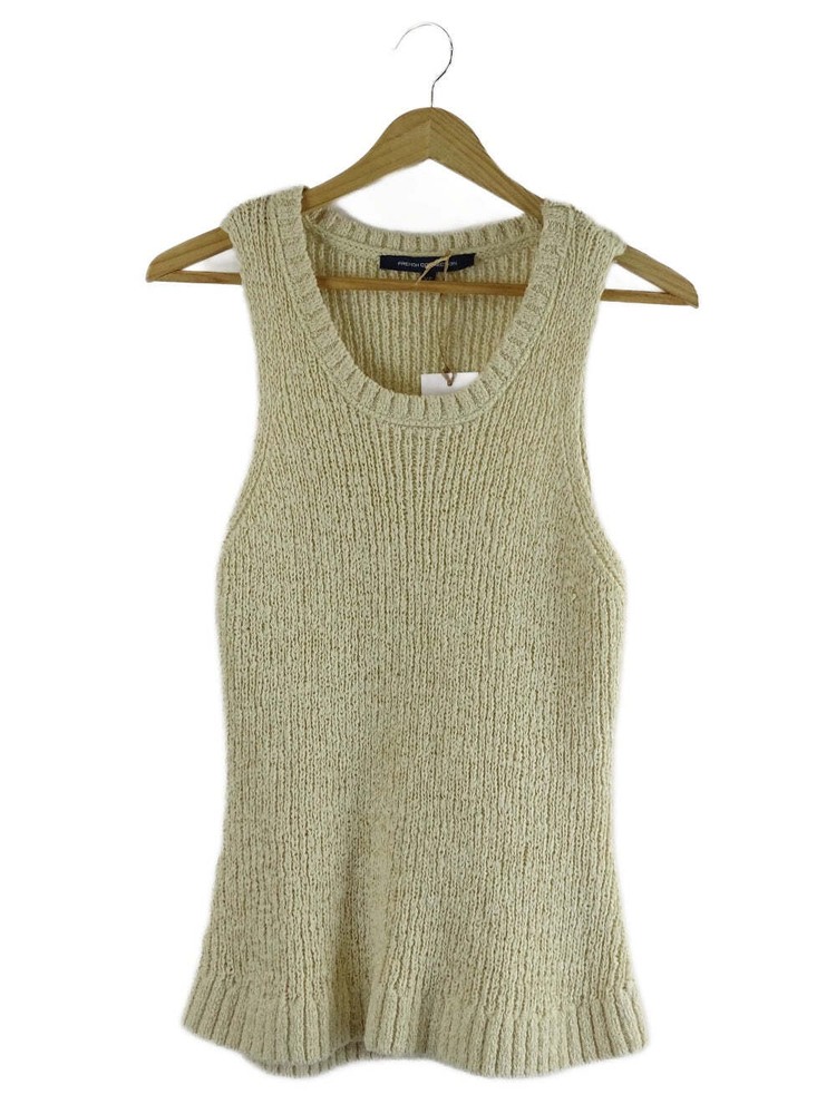 French Connection Beige Knitted Vest XS by Reluv Clothing