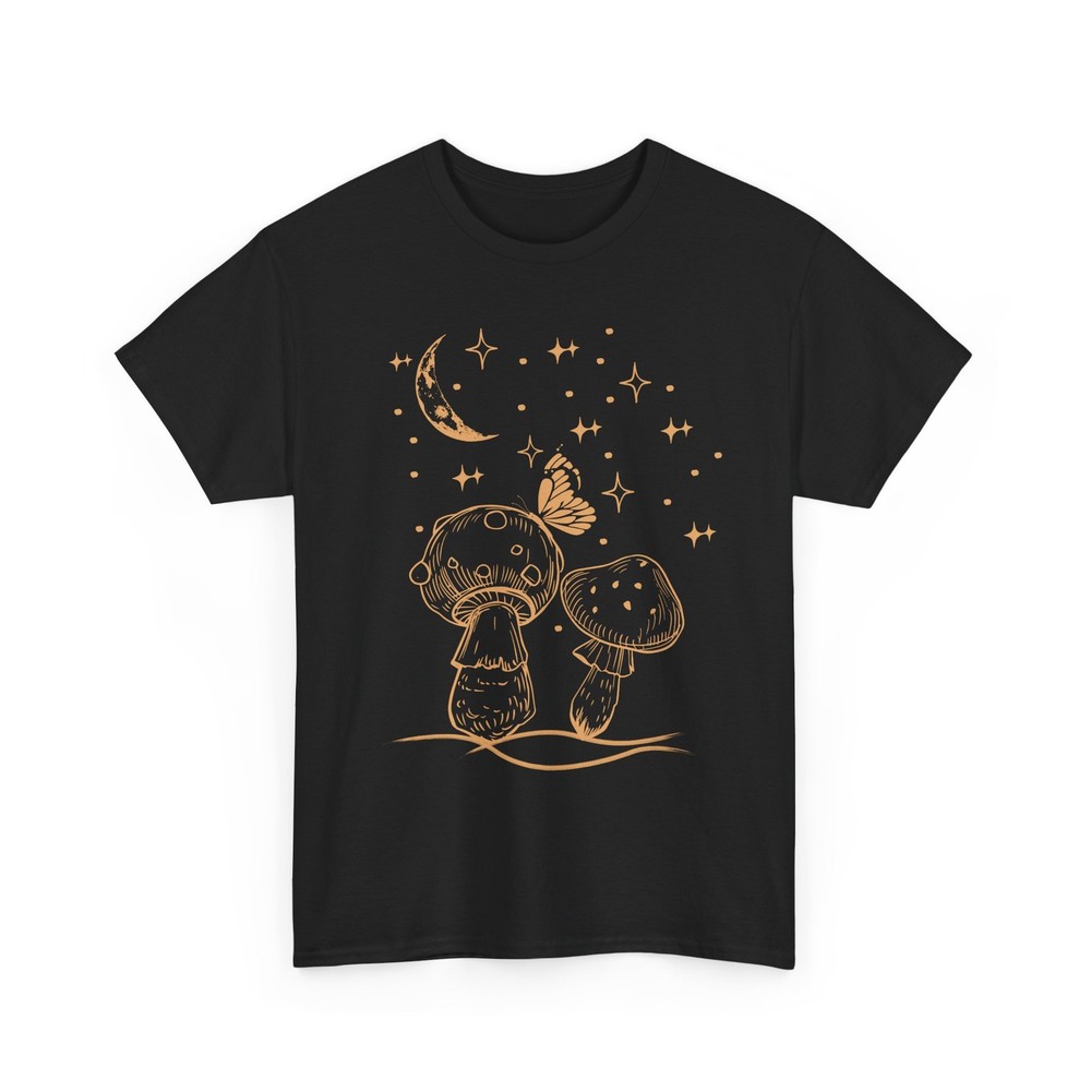 Goblincore Aesthetic Mushroom T-Shirt, Mushroom Fungi Moon Cottagecore Shirt