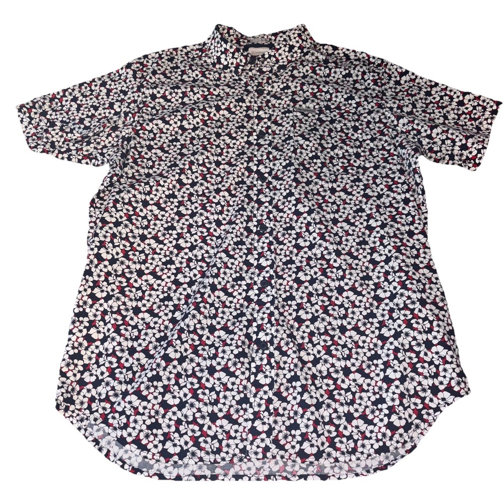 Men’s Columbia Rapid Rivers Printed Short Sleeve Button Down Shirt M Floral￼