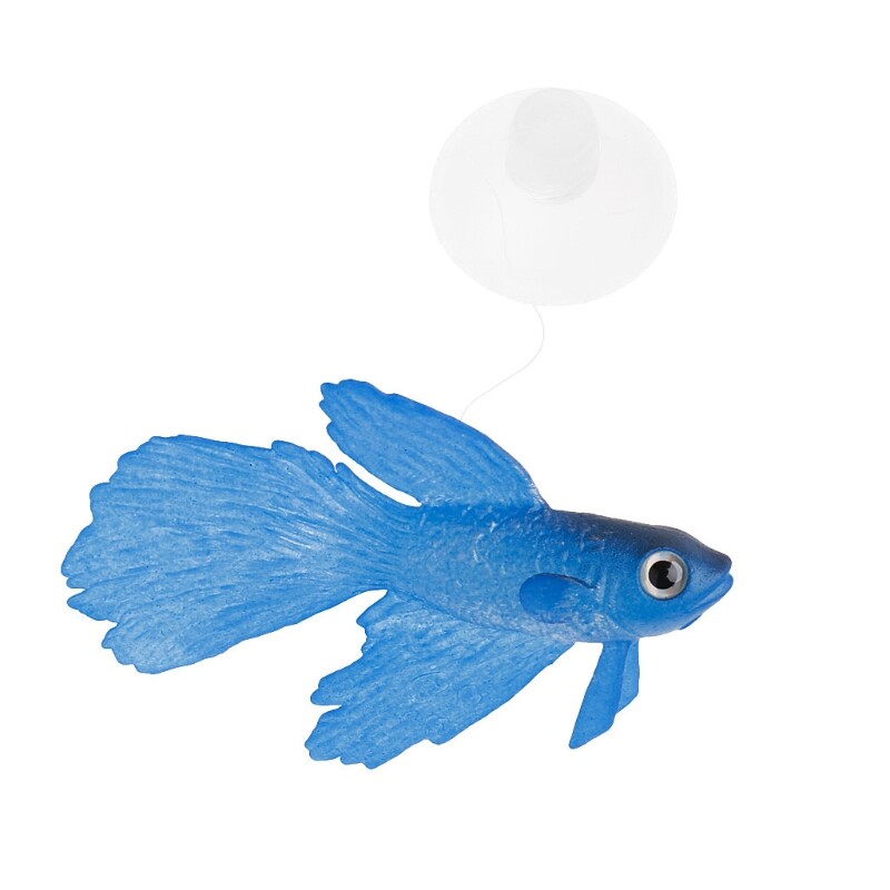 Artificial Betta Fish Aquarium Silicone Floating Movable Fake Fish for Fish for