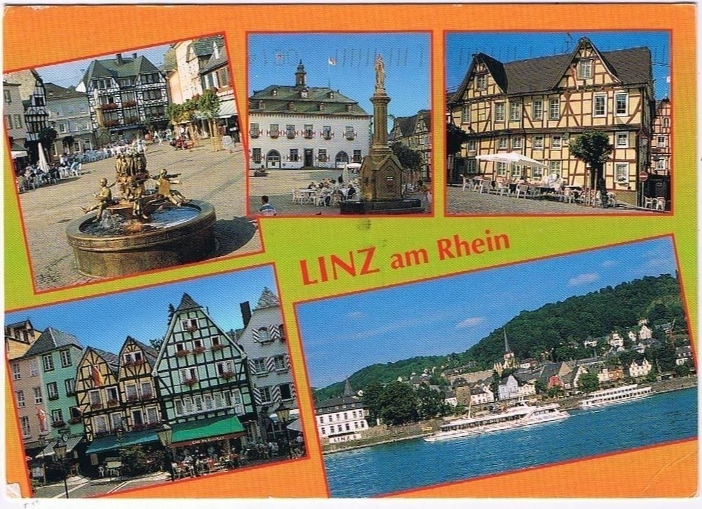 Germany Postcard Linz am Rhein Multi View