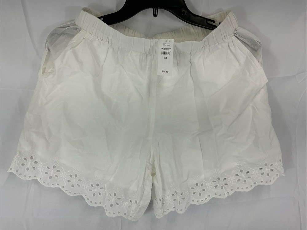 NWT Gap Body Pull-On Eyelet Cotton Shorts White XS