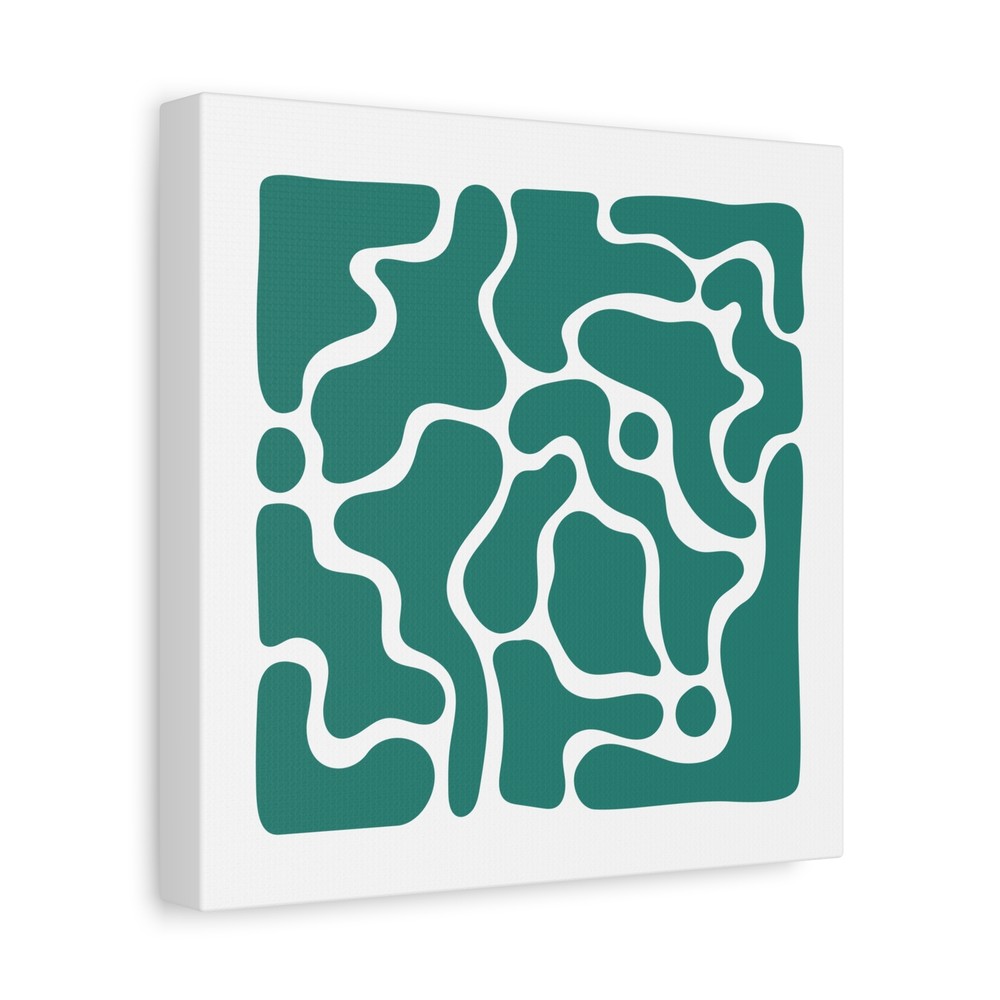 Canvas Print Abstract Modern Art Design with Minimalist Fluid Pattern-image