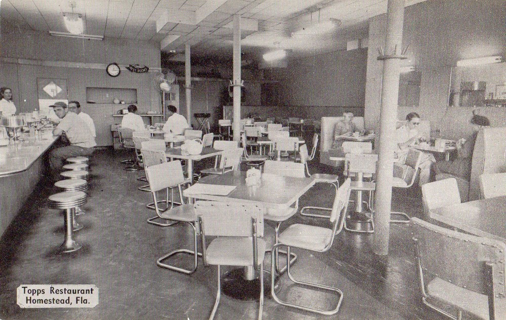 Topps Restaurant Interior in Homestead FL OLD