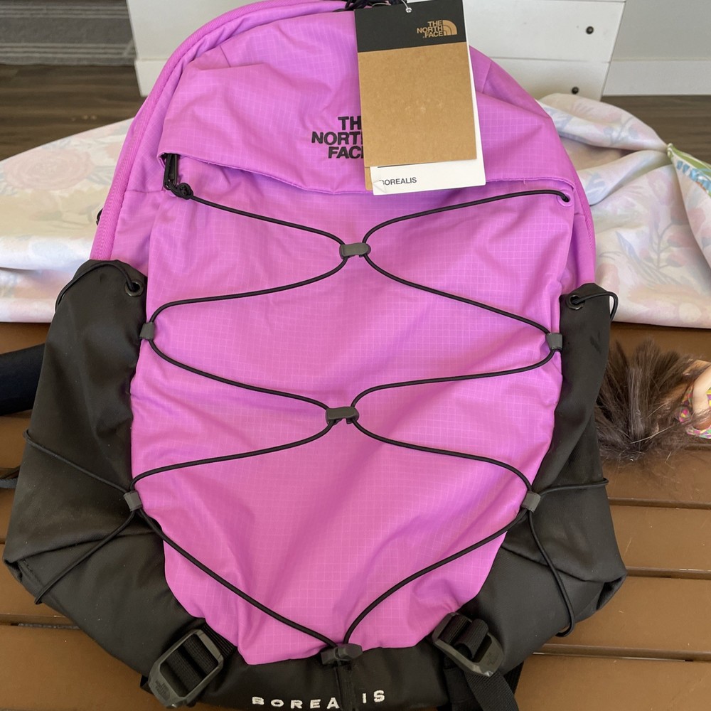 NWT THE NORTH FACE Women's Borealis Backpack, Violet Crocus/TNF Black $99
