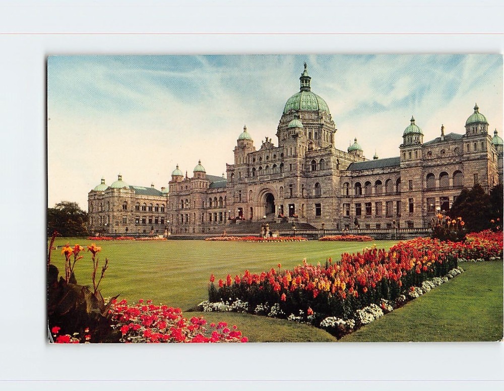 Postcard Parliament Buildings Victoria BC Canada