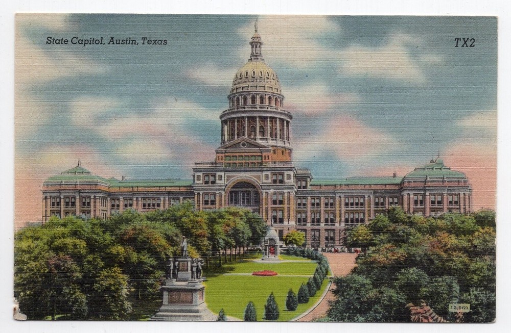 1940s? Linen - CLOSEOUT - State Capitol - Austin, Texas