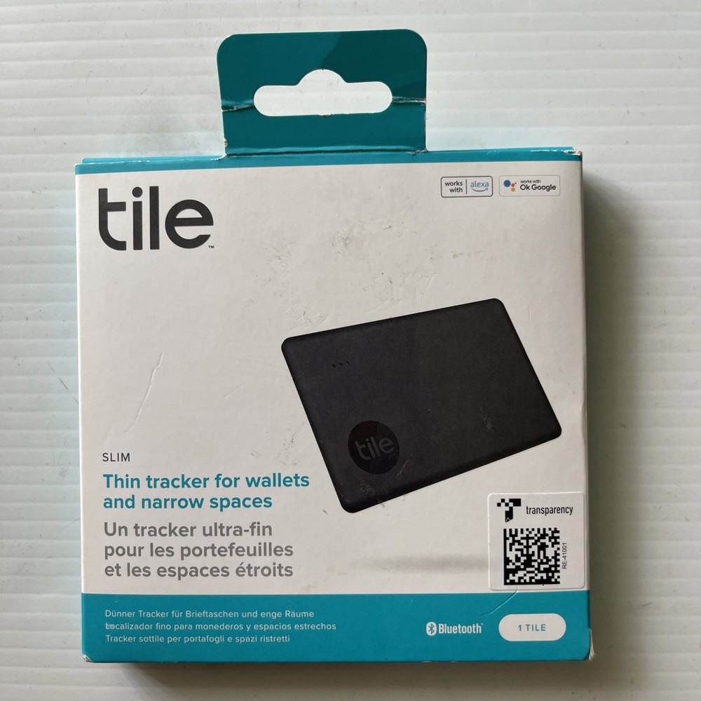 Thin Tile Tracker for Wallet & Small Spaces Bluetooth Connectivity. New!!!