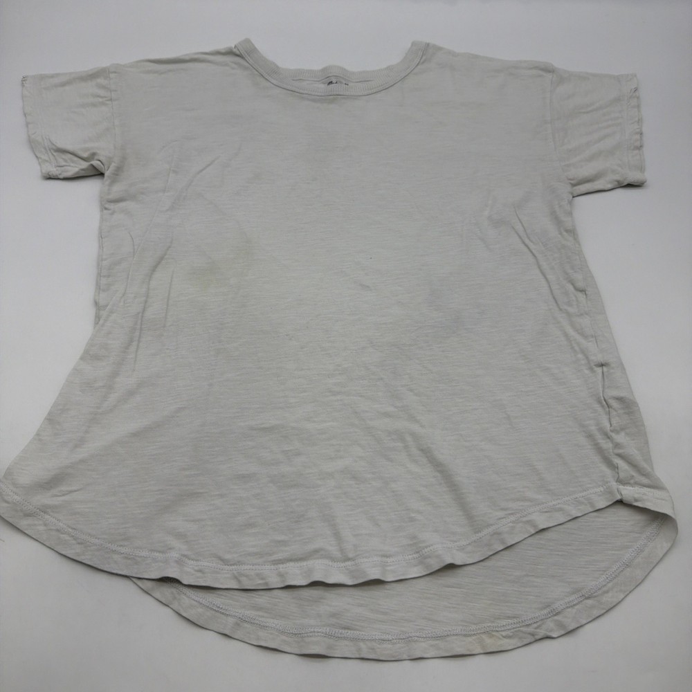 Madewell T-shirt Women L White Solid .#47050
