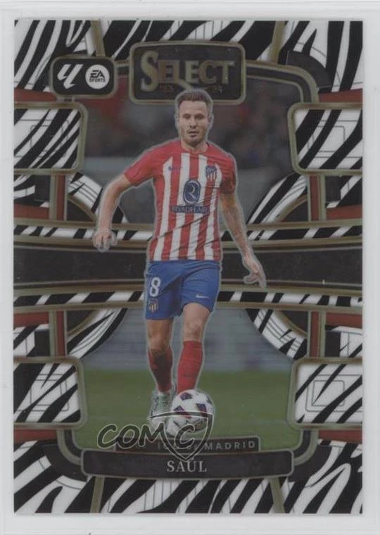2023-24 Panini Select La Liga - Terrace Zebra Prizm #10 Saul /25