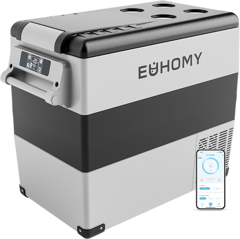 12 Volt Refrigerator, 59QT(55L) Electric Cooler, 12V Fridge APP Control, 12V Coo