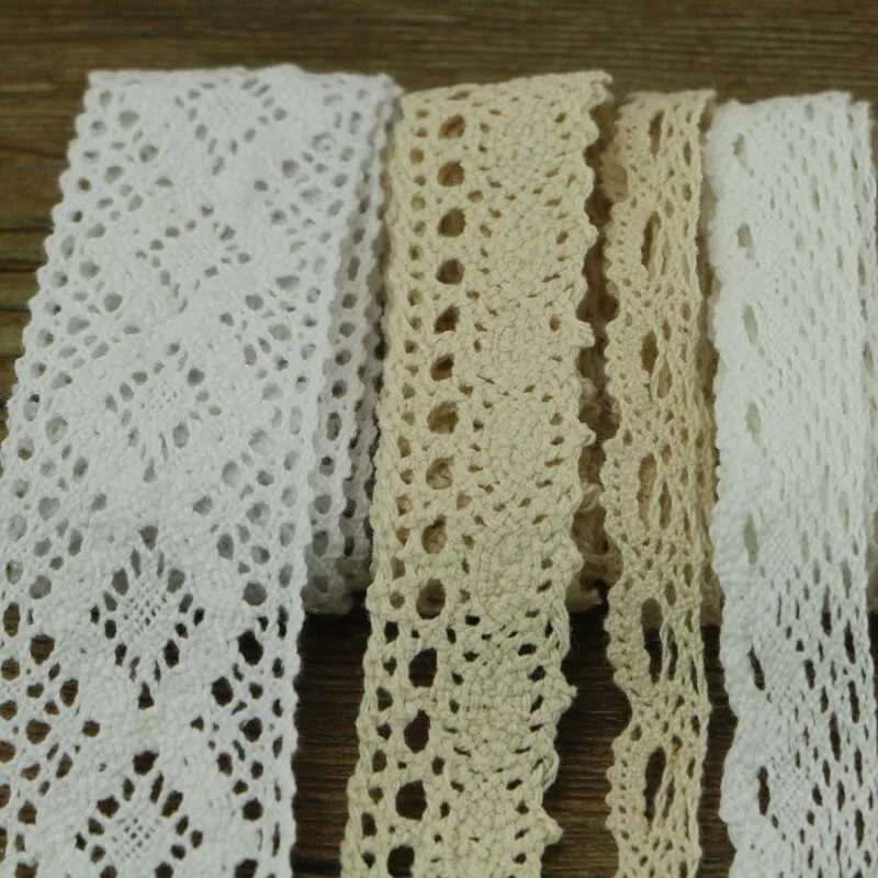 Discover the New 10 Yards Series of Garment Sewing Ornaments, featuring ribbon lace perfect for DIY crochet and cotton crafting projects