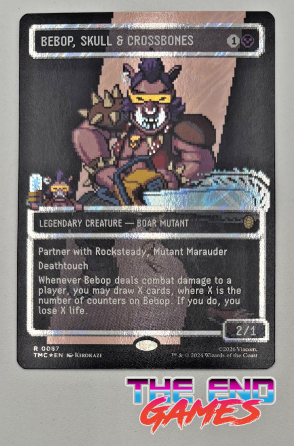 MTG English Bebop, Skull & Crossbones (Borderless) (Surge Foil) NM Foil