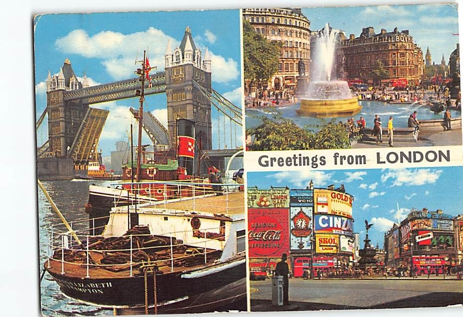 Postcard Greetings from London England