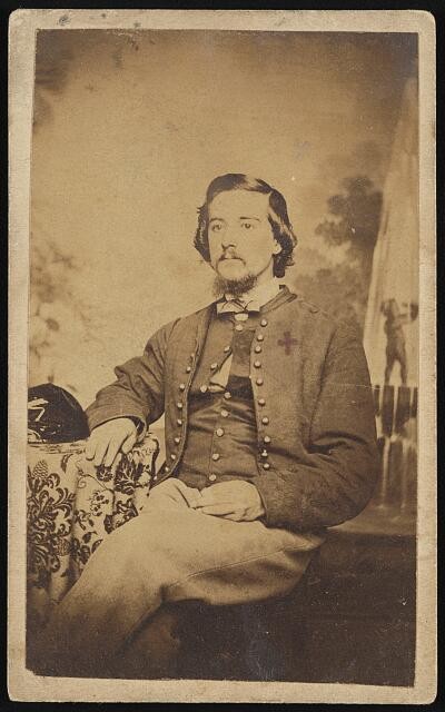 Corporal Jabez (Jabesh) Harris of Co. H, 44th New York Infantry Regiment in uni