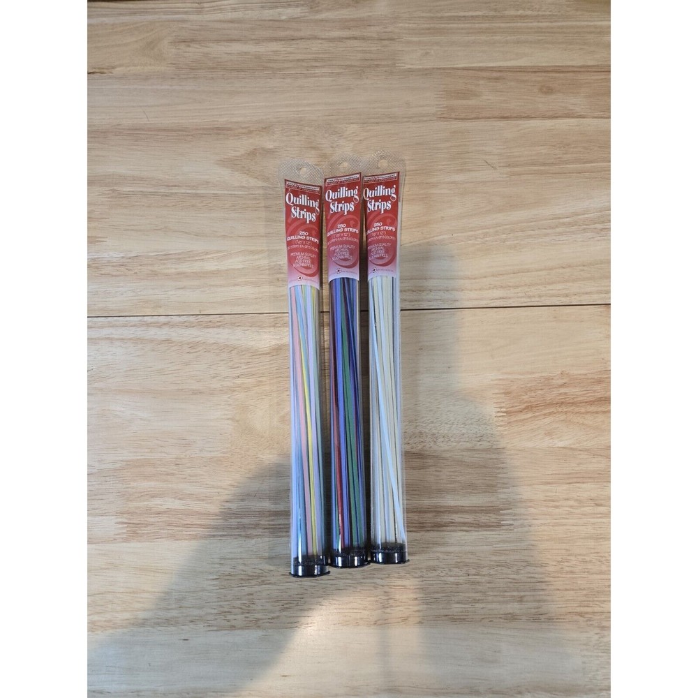 Colorful Quilling Paper Strips 3-Pack for Crafting