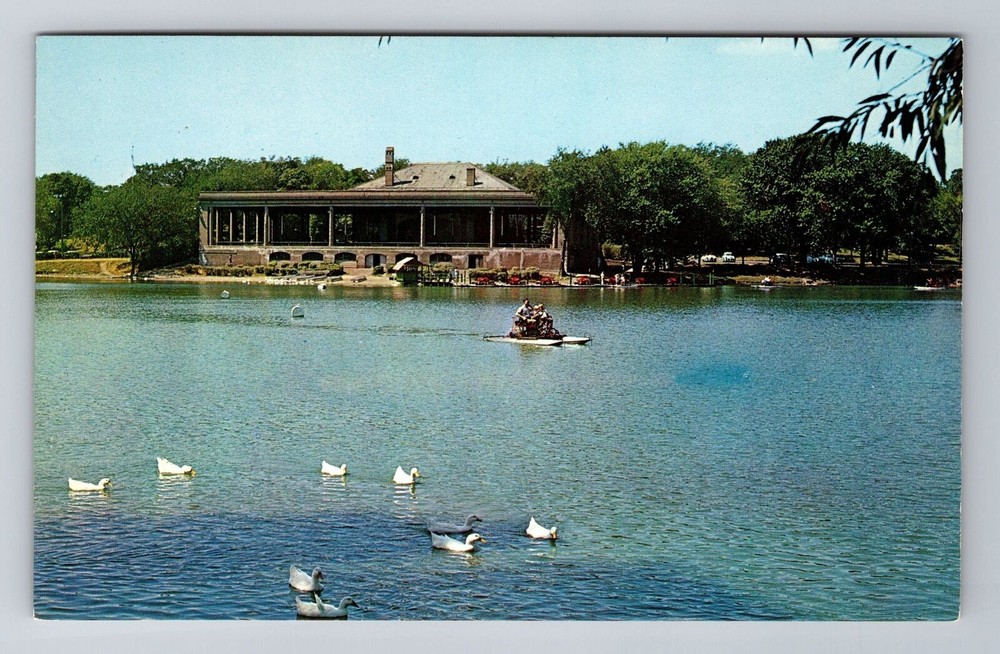 St Paul MN-Minnesota, Lake Como & Pavilion, Antique Vintage Souvenir Postcard
