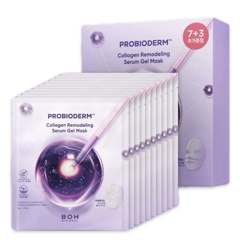 Bio Heal Boh Probioderm Collagen Remodeling Serum Gel Mask 10 Sheets