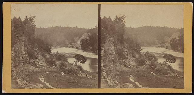 Photo:Portageville New York Genesee River 1900s Stereoview Landscape