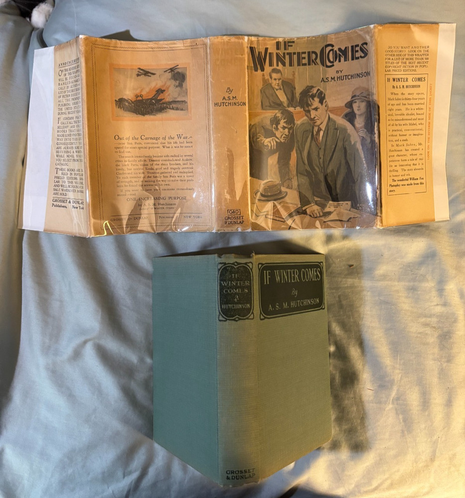 If Winter Comes - movie tie-in DJ c1923 VG  oddity Percy Marmont