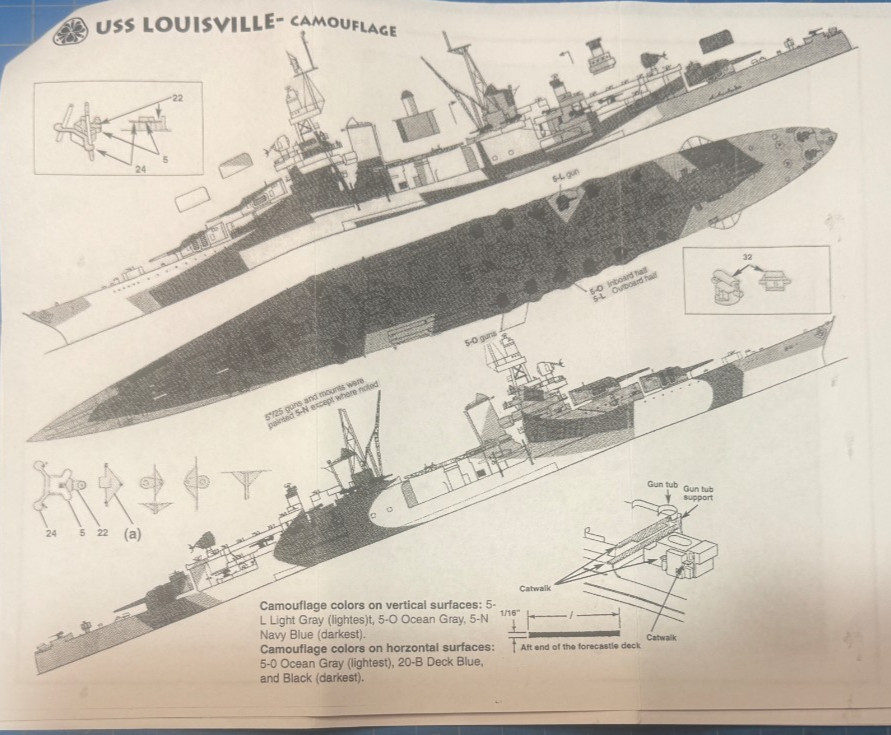 Corsair Armada 1/700 USS Louisville 1944 CA-28 Resin Ship Model