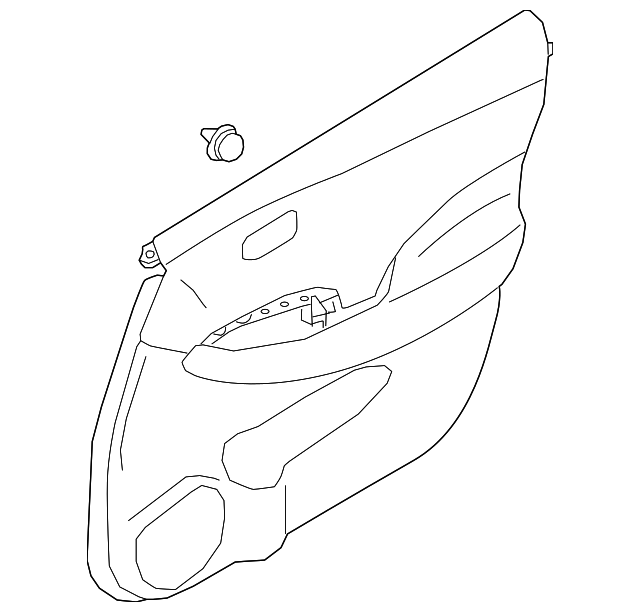 Genuine Nissan Door Trim Panel 80901-5SA0A