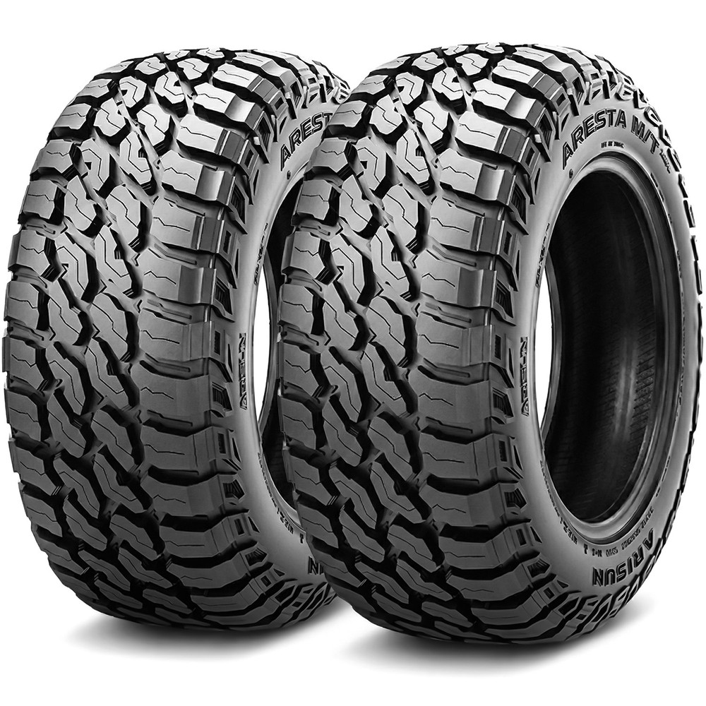 2 Tires Arisun Aresta M/T ZG08 LT 255/75R17 Load C 6 Ply MT Mud