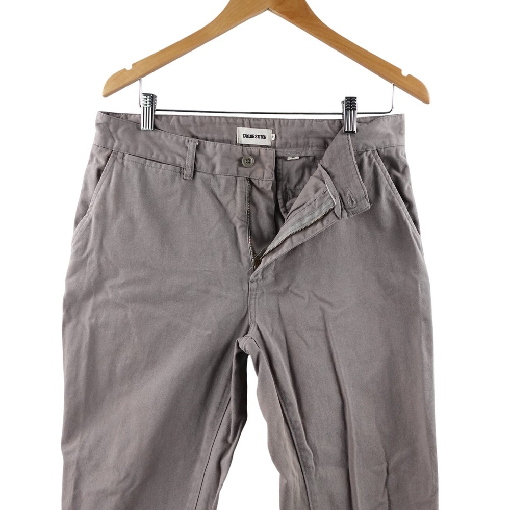 Taylor Stitch Mens Slim Fit Foundation Chinos Pants Stone Washed Size 32