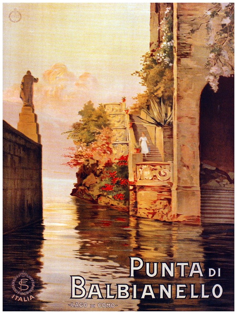 9824.Punta di Bablianello.woman walks downstairs.POSTER.decor Home Office art