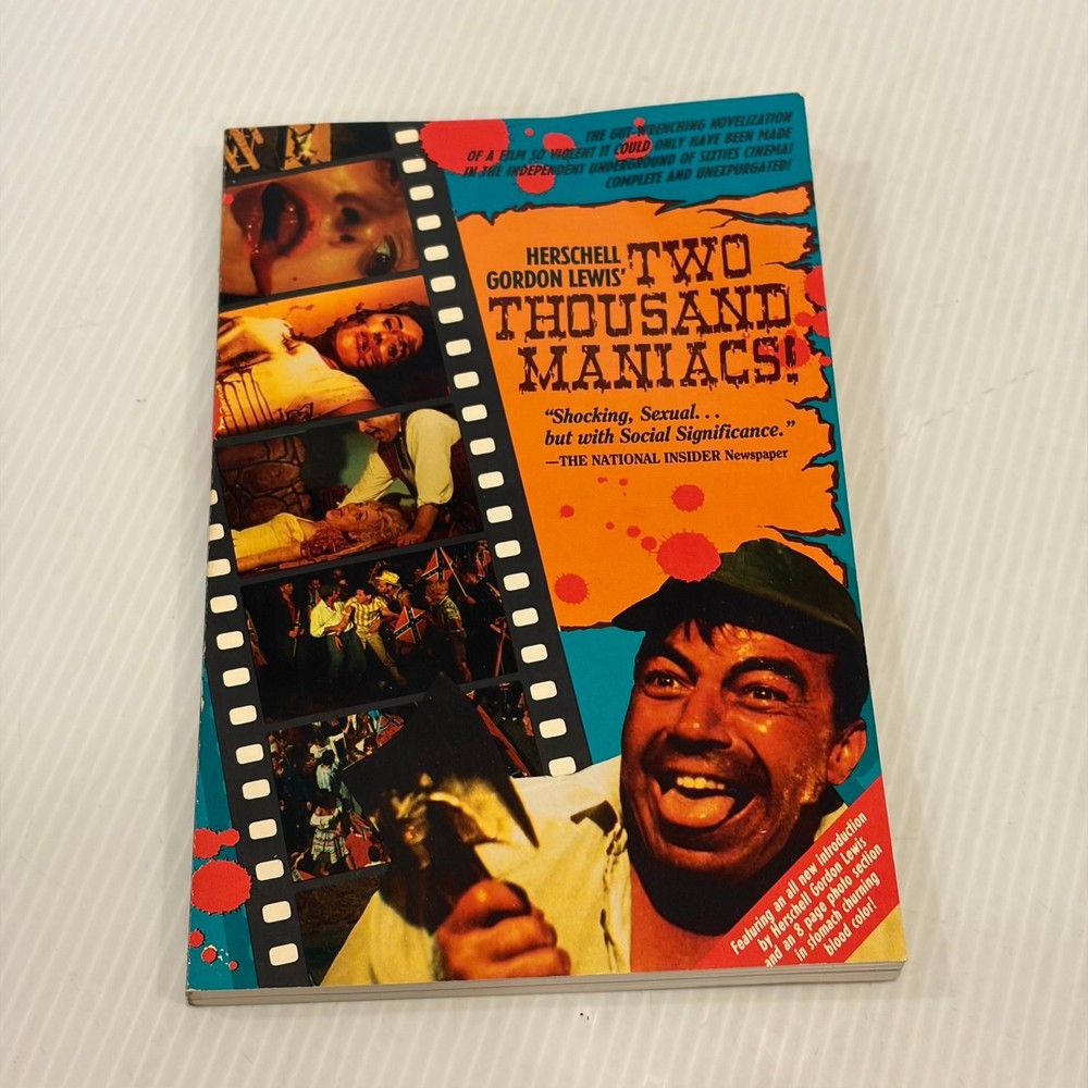 Two Thousand Maniacs! Herschell Gordon Lewis 1987 Film Novelization Horror
