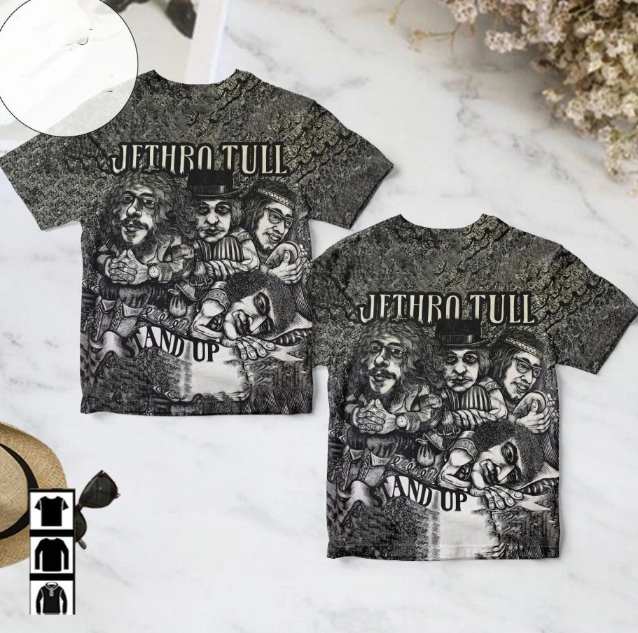Stand Up Album By Jethro Tull 3D AOP T-Shirt BT917