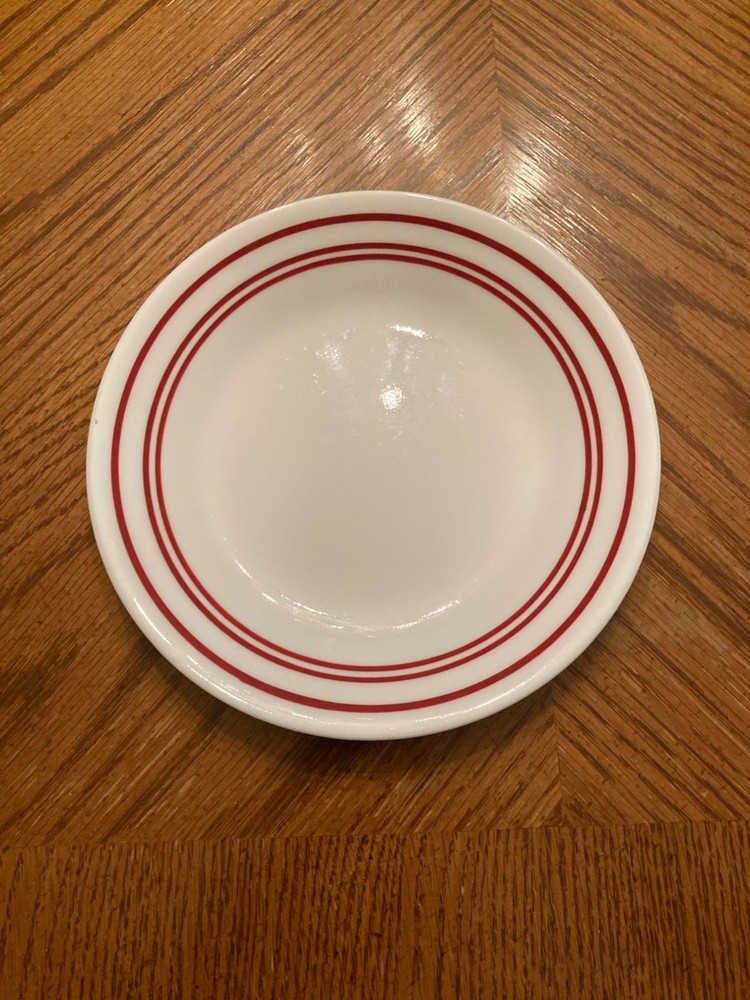 Corelle by Corning Classic Cafe Red Dessert Plate 6.75