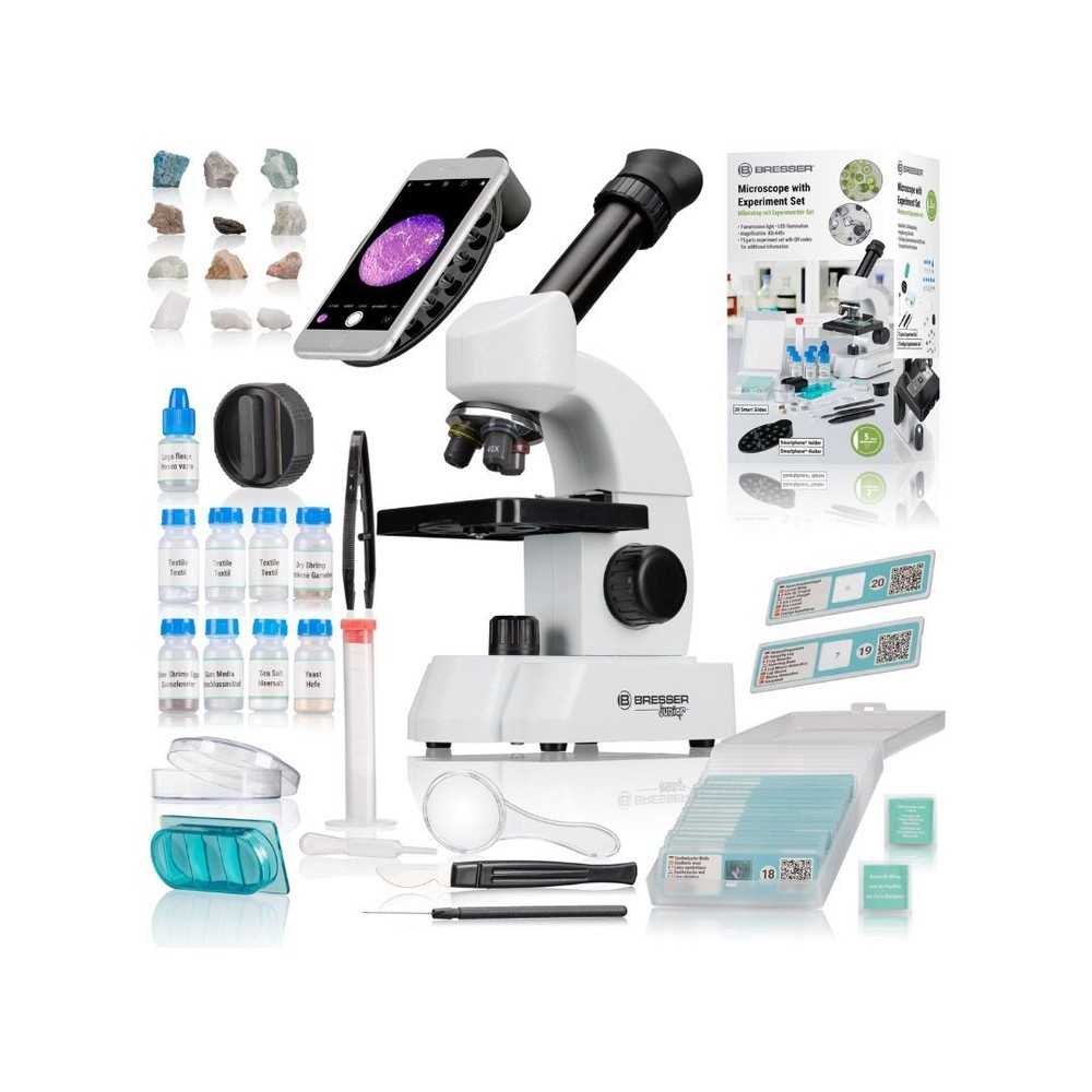 40-640x Starter Microscope with Accessory Set - Bresser