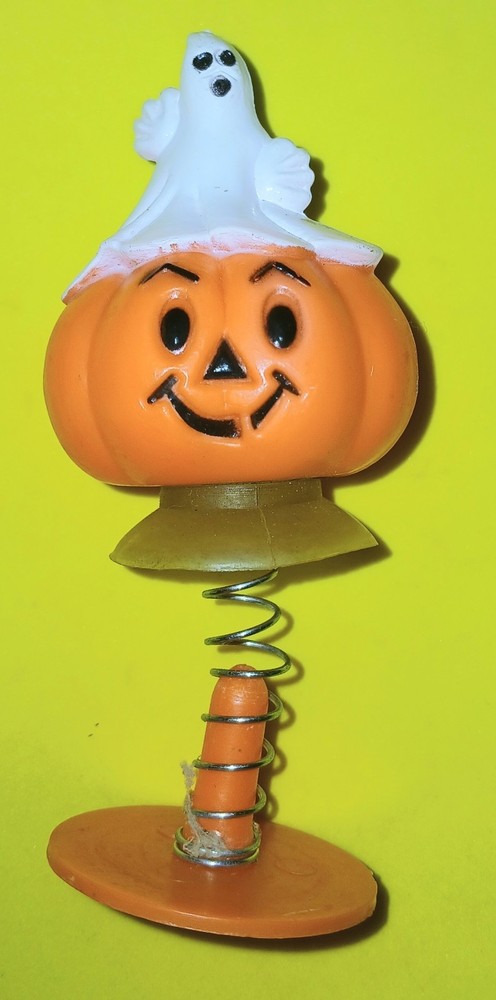 Vintage Halloween Pumpkin/Ghost “pop-up” Toy