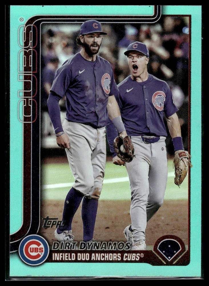 2025 Topps Update #US309 Dansby Swanson / Matt Shaw Aqua Holo Foil