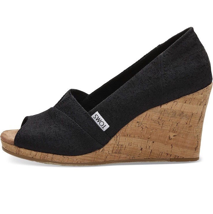 TOMS Women's Classic Espadrille Wedge Sandal