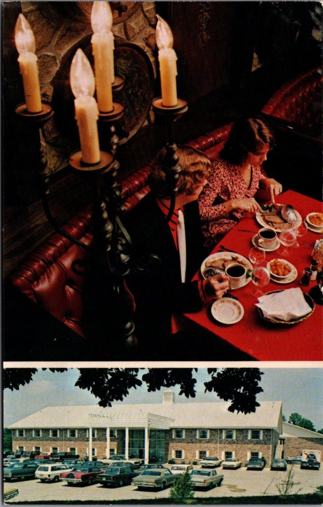 Ramada Inn Mt. Vernon Illinois Vintage Postcard Dining & Exterior