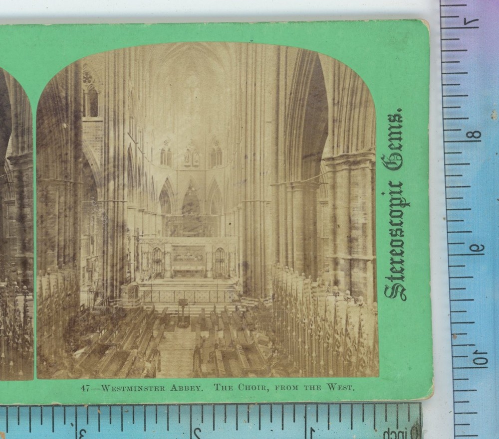 Westminster Abbey The Choir London England Stereoview
