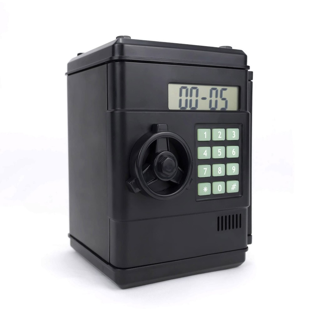 Piggy Bank for Adults, Cash Coin Money Saving Box Electronic Money Bank ATM P...