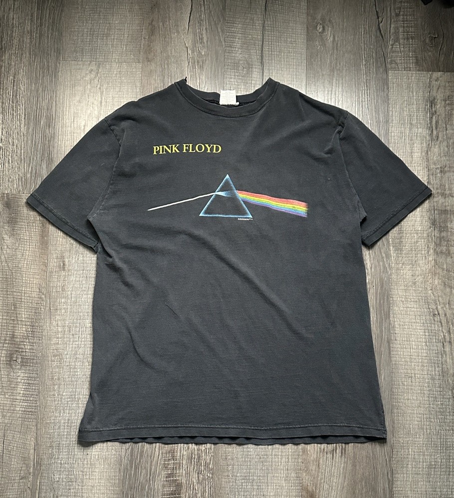 Vintage Pink Floyd Shirt Mens XL Black Dark Side Of The Moon 1998